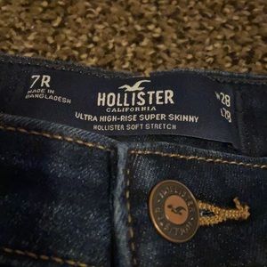 Hollister ultra high rise super skinny jeans size 7R